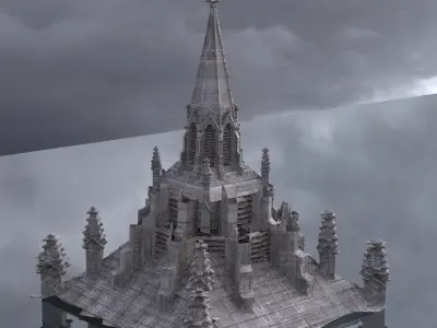 Dark Fantasy architecture 2 3D 3D model