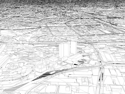 Moscow City of Russia Low-poly 3D model