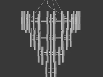 Waterfall Chandelier Luxxu 3D model