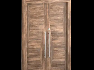Exterior Large Doors 3D model 2