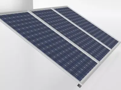 Solar Panel 3D model 9