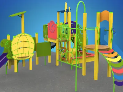 Playground for kids 3D model get