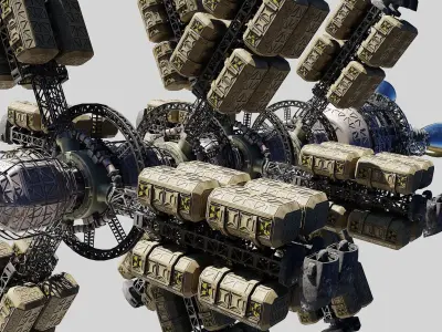 Cargo Spaceship 3D model