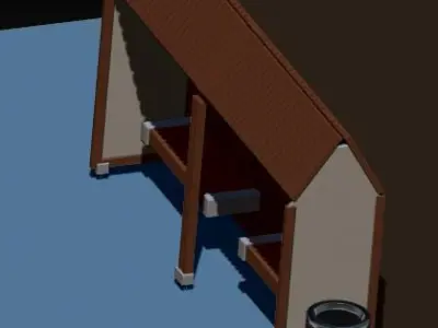 bus station 1 Free 3D model