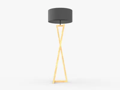 Modern Floor Lamp  Low-poly 3D model