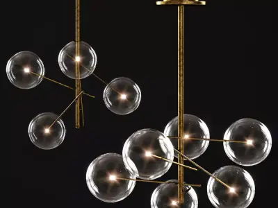 Bolle pendant light 3D model