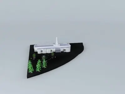 LDS. Temple  Regina Saskatchewan, Canada. Templo Mormon. 65th... Free 3D model