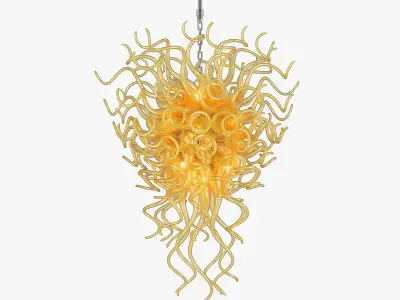 890007 Artglass Lightstar Hanging Lamp 3D model