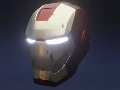 Iron Man mark II Helmet 3D model