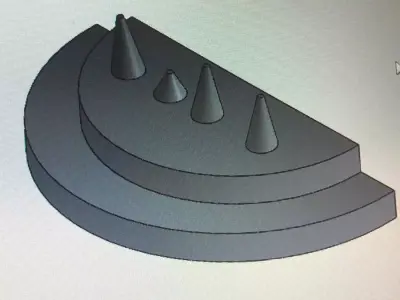 3d model watermelon slice on computer screen 3D print model