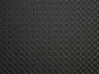 Aesthetic Overlapping Circle Iron Guard PBR Seamless Texture