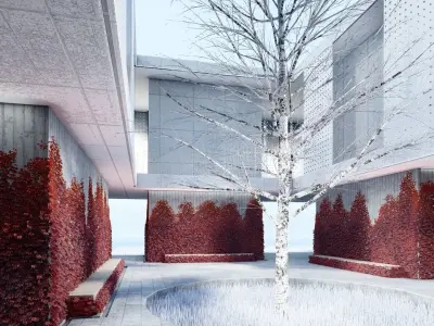 Modern Exhibition Gallery  Pavillion House 3D model