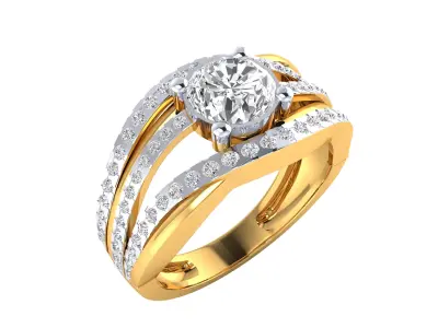  Women Ring Render 3dm STL MTL SLC JCD OBJ FBX Details 3D print model 7