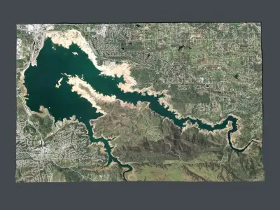 Folsom Lake California USA 3D model