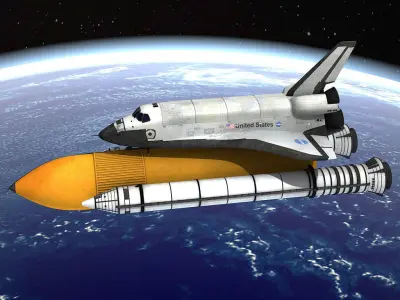 NASA Discovery Space shuttle 3D model
