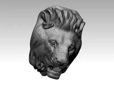 Lion head 3D print model