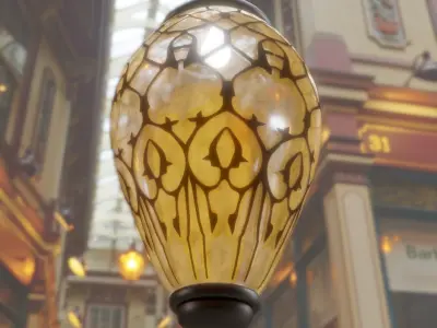 lampshape moroccan lamp Low-poly 3D model