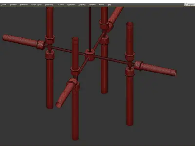 LINGER CHANDELIER Low-poly 3D model