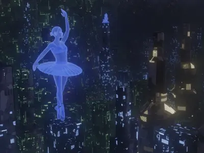 Sci-fi City 3D model