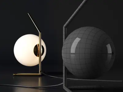 Table lamp IC GOLD 3D model