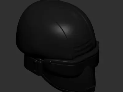 helmet high poly sculpt 3d printable ver 7 3D model 3D model