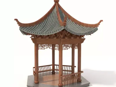 Wooden Gazebos 2 3D model