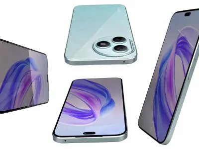 Honor X50i Plus Light Blue High Poly 3D model