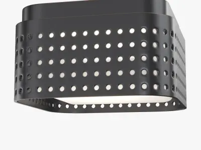 Precision Solitaire LED Flushmount PBR 3D model