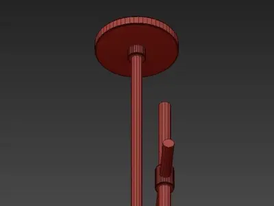 Wide chandelier 3D model get