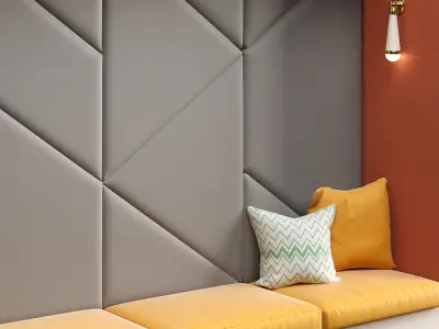 Restaurant and Office Lobi Seating 13 3D model