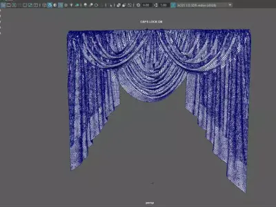 Theater Style Swag Set 3D model