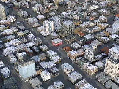 City 96 Low-poly 3D model