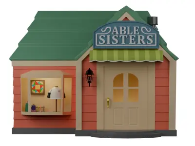 Animal Crossing Able Sisters Shop 3D model 3D model