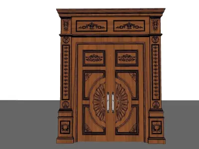 Vintage door 3D model