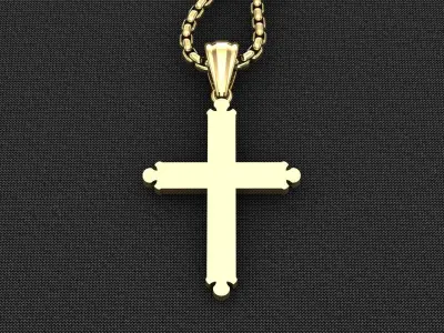 Cross Light Gold 3CP074 3DM STL 3D model