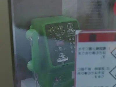 Payphone Booth Low-poly 3D model