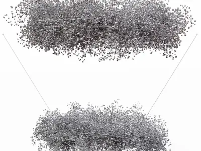 Chandelier Gypsophila Low-poly 3D model