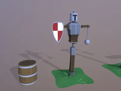 Medieval Asset Game Ready  Low-poly 3D model