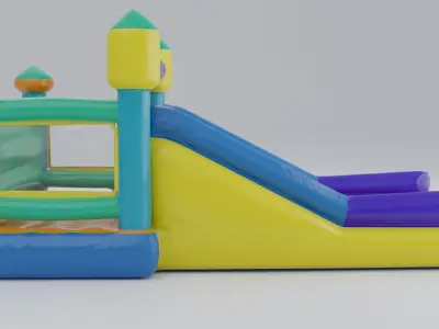 Inflatable castle shape 3D model