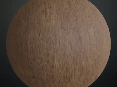 Aged and Weathered Dark Teak PBR Texture