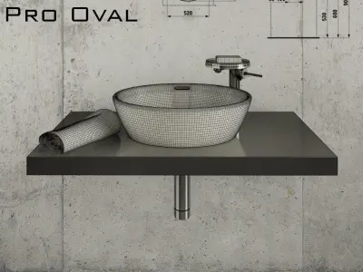 Laufen Pro Oval 812964 3D model