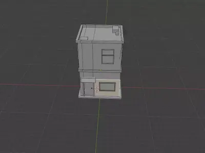 Stylized Low Poly City House - Game Ready Building Low-poly 3D model