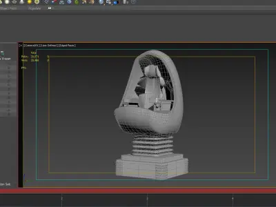 VR Egg cinema science Gameready VR glasses science interactive 3D model