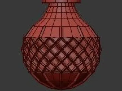 Untitled crystal bulb - gold 3D model