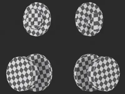 Tumalo Knob - Brass Cylinder Round Deadbolt 3D model