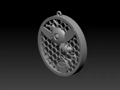 Bee pendant 3D print model order