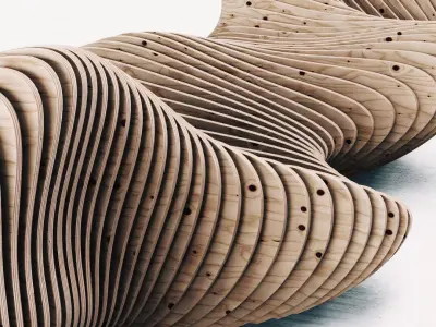 Parametric bench n5 3D model