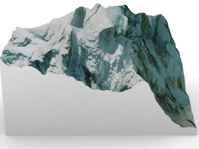 Mount Annapurna 3D model