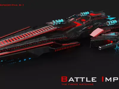 Apocrypha Cruiser Model Space ship 3D model