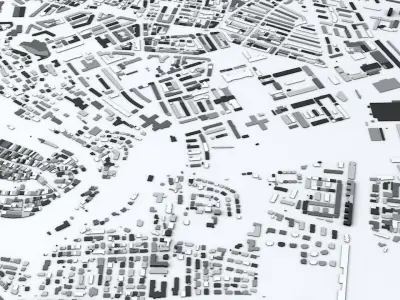 Bern Streets and Buildings 3D model